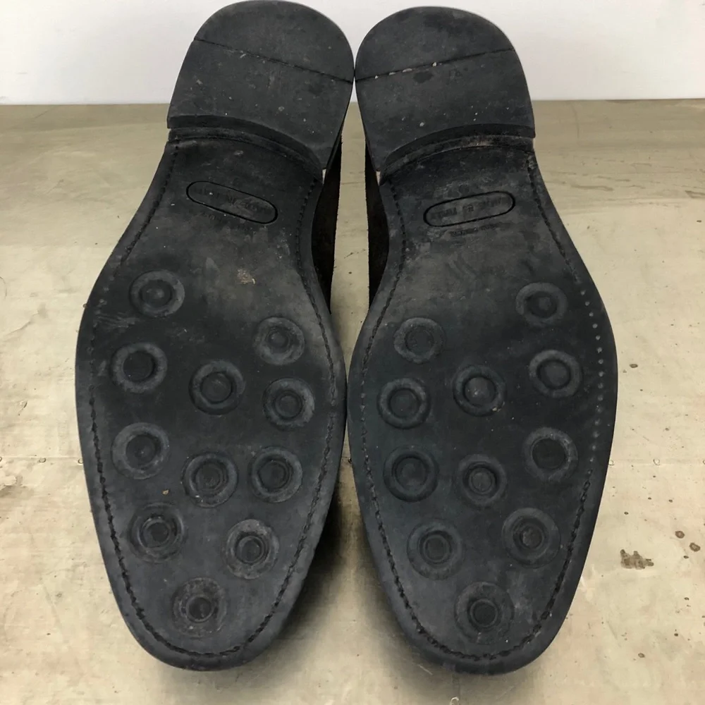 Saks Fifth Avenue Suede Brogue Wingtip Loafer - Picture 6 of 7